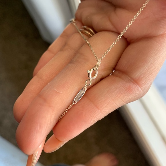 Silver / red Tiffany & Co. necklace - Picture 3 of 4